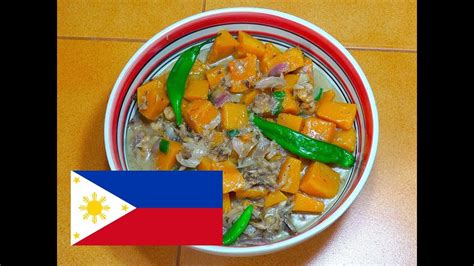 Ginataang Kalabasa Filipino Pumpkin Pinoy Recipes Pumpkin Stew