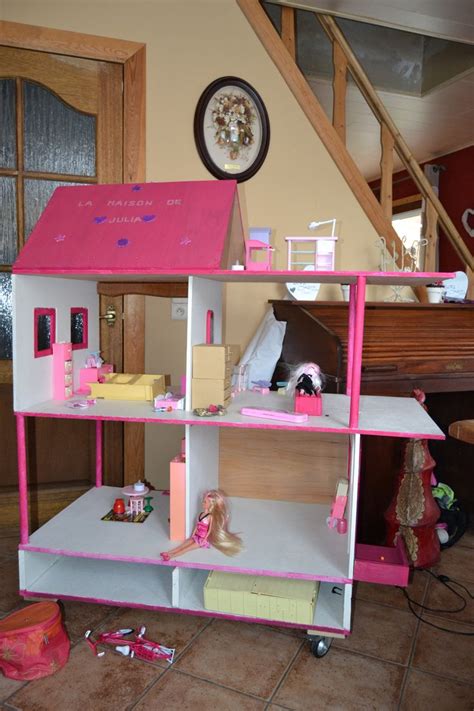 Maison Barbie Fait En Panneaux Multiplex X Avec Ouverture Des