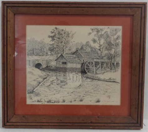 Vintage Original Drypoint Etching Signed