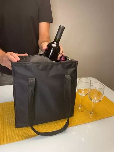 Wine Bag Bolsa Térmica Porta Vinhos 6 Garrafas Personalizada