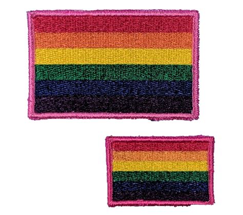 Amazon Rainbow Gay Pride Flag Embroidered Patch Handmade Products