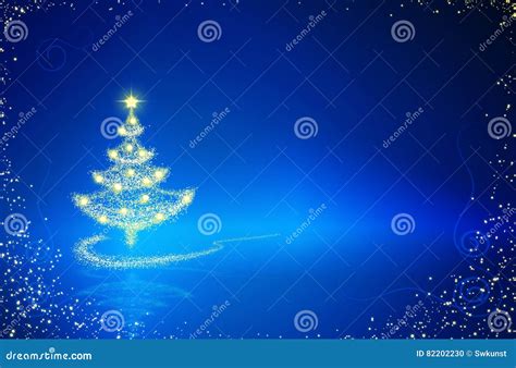 A Rvore De Natal Ilumina O Fundo Ilustra O Stock Ilustra O De