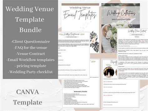 Wedding Venue templates Contract templates FAQ Wedding - Etsy España