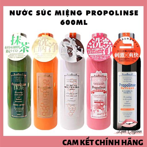 Nước súc miệng hết mùi hôi miệng Propolinse 600ml Nhật Bản CHÍNH HÃNG