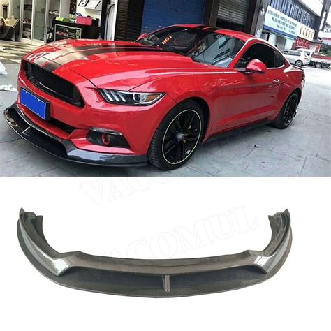 Front Lip Spoiler For Ford Mustang Coupe 2015 2016 2017 Ac Style Carbon