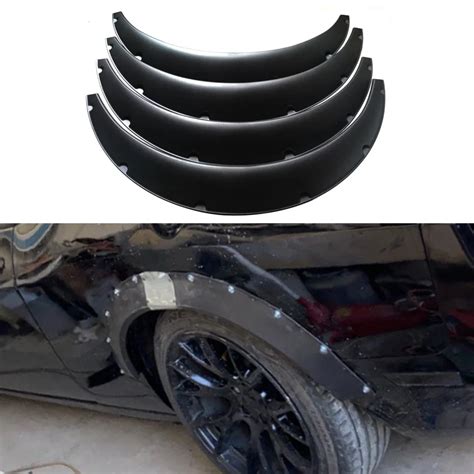 Pcs Mm Universal Flexible Car Fender Flares Extra Wide Body