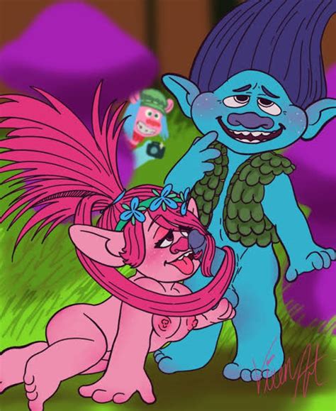 Rule 34 20th Century Fox Blue Hair Branch Trolls Breasts Canon Couple Cooper Trolls