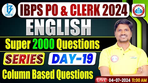 Ibps Po Clerk Ibps Po Clerk English Super Questions