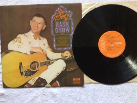 Lp Vinyle Hank Snow The Best Of Vol St R O Lsa