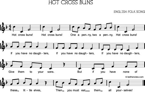 Hot Cross Buns - Beth's Notes