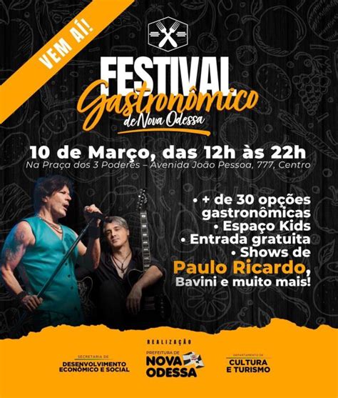 Domingo Dia Tem Festival Gastron Mico Show De Paulo Ricardo