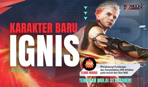 Tanggal Perilisan Karakter Ignis Di Free Fire FF Esportsku