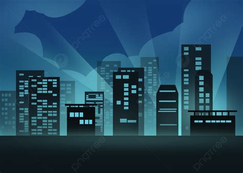 Blue Night City Background, Building, City Night View, Cityscape ...