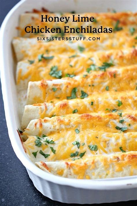 Honey Lime Chicken Enchiladas Recipe Recipe Honey Lime Chicken