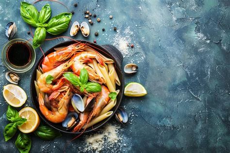 Premium Photo Delicious Seafood Penne Pasta Italian Culinary Delight