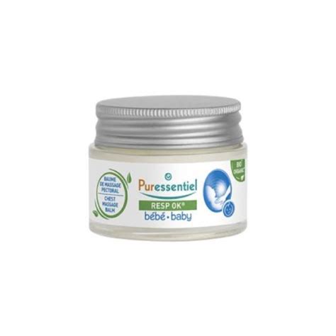 PURESSENTIEL Resp ok baume de massage pectoral bébé 30ml