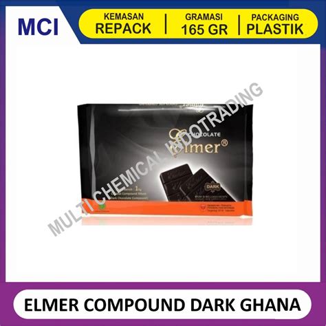 Jual ELMER COKLAT BATANG CHOCOLATE COMPOUND REPACK 165 GR DARK