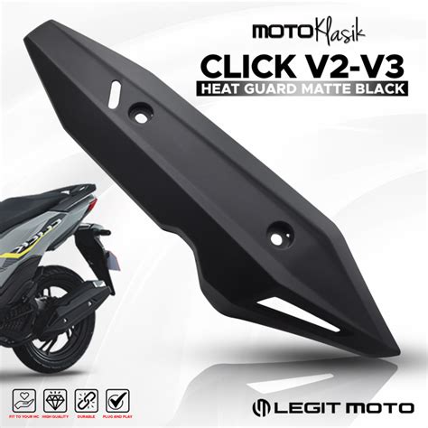 Legitmoto Genuine Honda Click V Click V Muffler Cover Matte Black