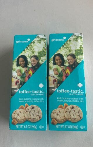 2024 Girl Scout Cookies 2 Boxes Toffee Tastic Brownies Bakery Gluten Free New Ebay