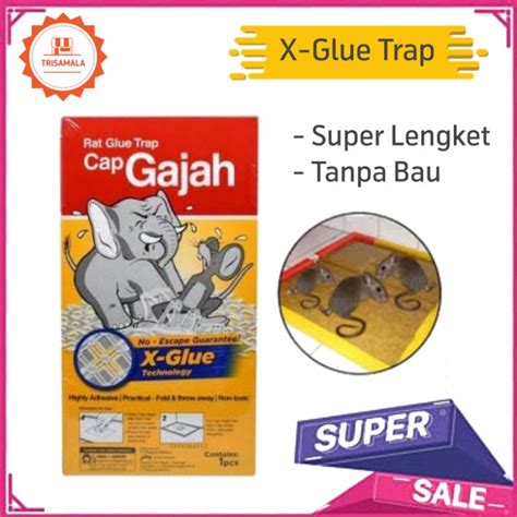 Jual Lem Perangkap Tikus Cap Gajah Gr Lem Trap Lem Jebakan Shopee