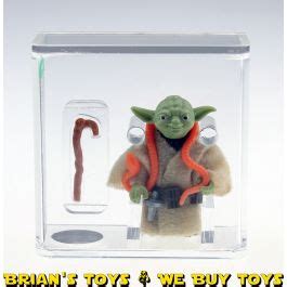 Vintage Kenner Star Wars ESB Loose HK Yoda Orange Snake Light Green