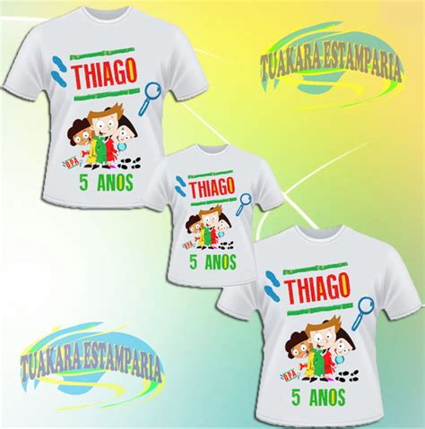 Camiseta Dpa Detetives Do Predio Azul Personalizada Mod Elo