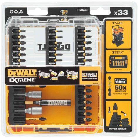 Dewalt Dt T Qz Juego De Piezas Para Atornillar Flextorq