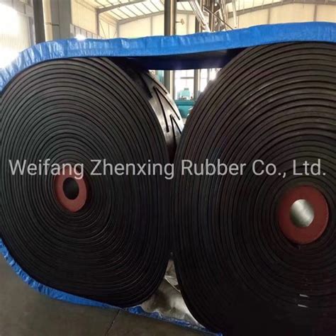 Flat Industrial Fabric Core Ep Polyester Rubber Conveyor Belt For High