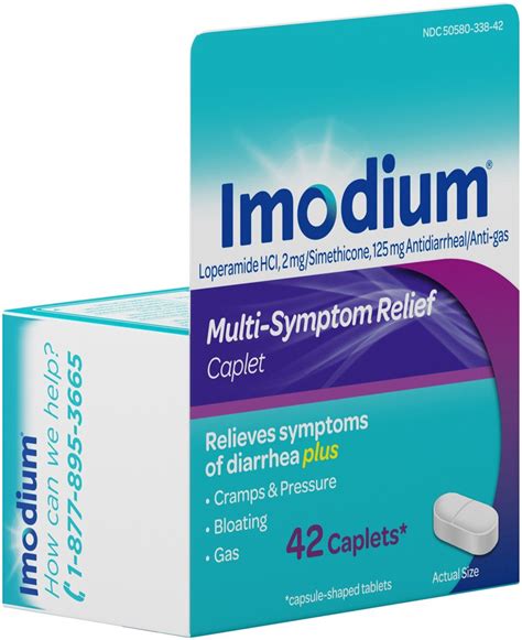 Imodium Multi Symptom Relief Caplets With Loperamide Hydrochloride And