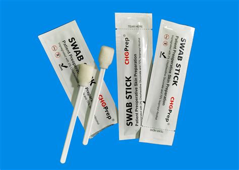 Antiseptic Prep Chg Swabs 2 Chlorhexidine Gluconate Swab With Foam Head