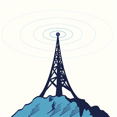 Royalty Free Communications Tower Clip Art Vector Images