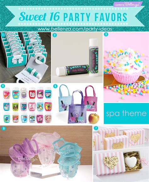 Unique Sweet 16 Party Favor Ideas