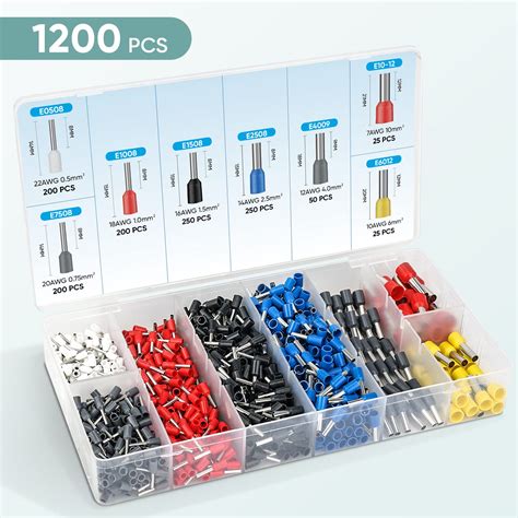 TICONN Ferrule Crimping Tool Kit With 1200PCS Ferrules Insulated Wire