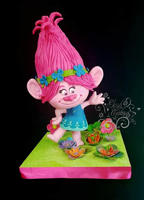 Princess Poppy Troll Decorated Cake By Goshcakes Cakesdecor