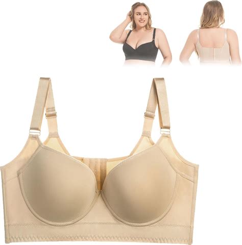 Brasieres Anchos De Espalda Y Levanta Busto Deep Cup Bra Hide Back Fat Plus Size Push Up Bra At