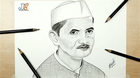 Lal Bahadur Shastri Drawing Easy Drawing Of Lal Bahadur Shastri Ji