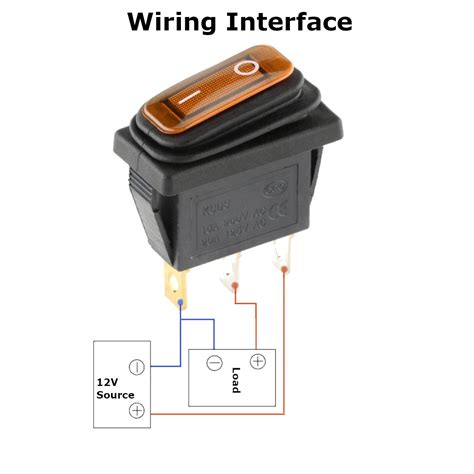 Probots Promax A V Spst Rocker Switch V Red Led Position On