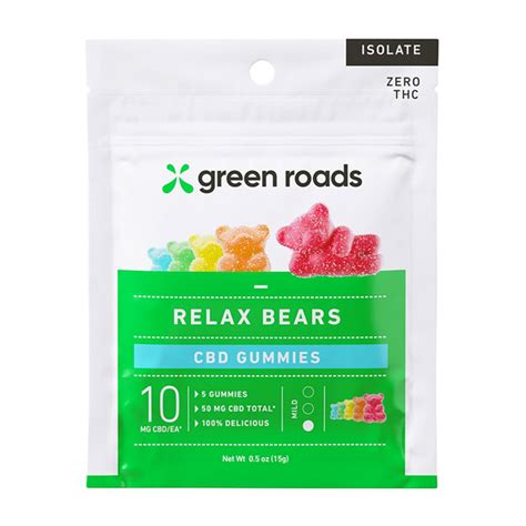 Green Roads Relax Bears CBD Gummies 5 Count Delta 8 Resellers