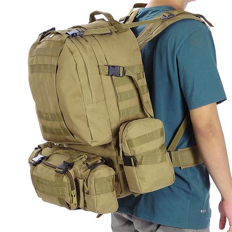 L Outdoor Military Molle Tactical Backpack Rucksack Camping Bag