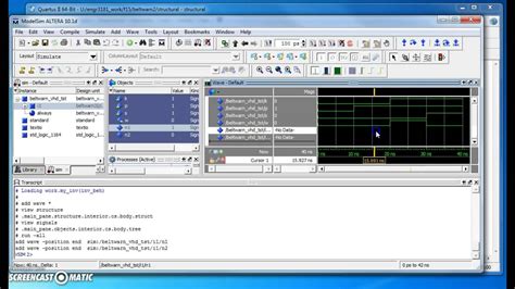 How To Look Inside An Rtl Simulation Modelsim Youtube