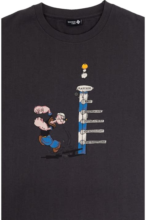 Herren T Shirt Popeye Haut Den Lukas Dunkelgrau Tracht In Gro En