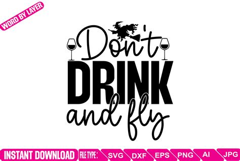 Don T Drink And Fly Svg Design Graphic By Svghouse Creative Fabrica