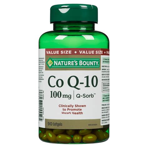 Nature S Bounty Co Q 10 100 Mg Q Sorb Value Size 90 Softgels WeShine