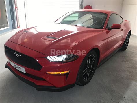 Rent A Red Ford Mustang 2019 ID 00641 In Dubai Renty Ae