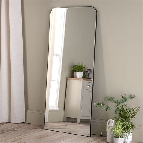 NeuType Arch Floor Mirror Full Length Mirror With Stand Arched Top Full