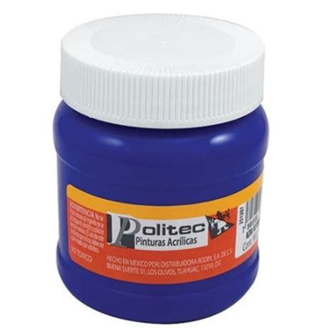 Olinka Papelerias Pintura Politec 250ml 315 Azul Ultramar