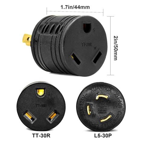 Generator Rv Adapter Etl Listed Nema L5 30p Twist Lock Power Plug To Tt