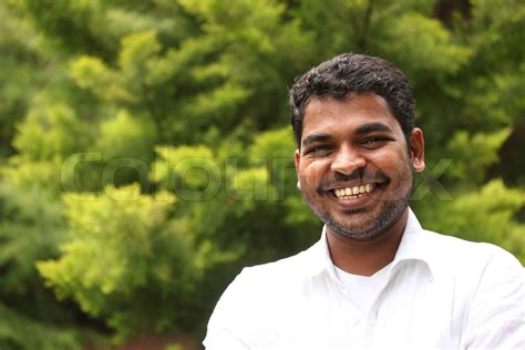 Close Up Image Of Happy Excited And Handsome Asianindian Man With Smile