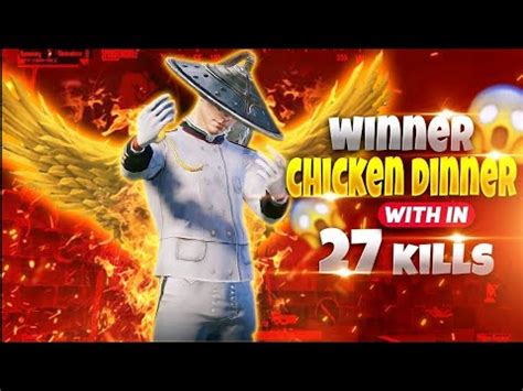 Winner CHIKen DInneR With 27 KILLS Pubg Gaming Foryou Nutkutyt