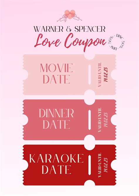 Free Printable Love Coupon Templates Canva 56 Off